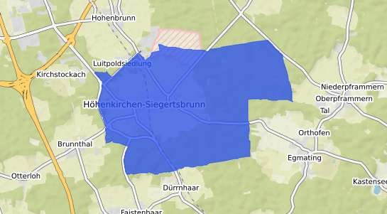 Bodenrichtwertkarte H&ouml;henkirchen-Siegertsbrunn